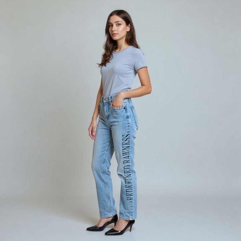 NORR Redefined Rawness Light Blue Denim Jeans - XS